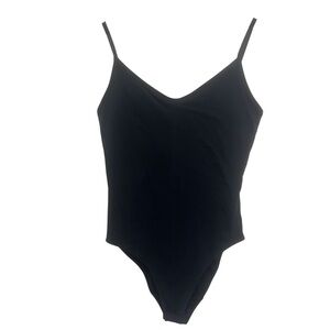 Everlane Black Spaghetti Strap tank top Bodysuit S NWOT